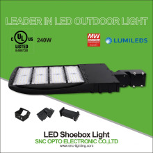 Leader in outdoor lighting wholesale 120-130lm/w UL cUL listed 240W led parking lot light